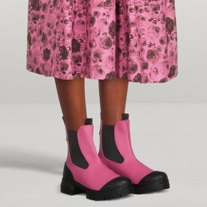 GANNI City recycled rubber Chelsea boots size 40 NIB